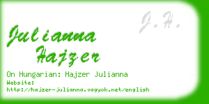 julianna hajzer business card